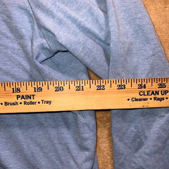 Bedford Fair Women XL Blue Gray Zipper Front Pocket Hoodie Light Jacket‎ (T) - Picture 7 of 7